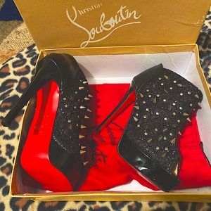 Louboutin studded ankle boots